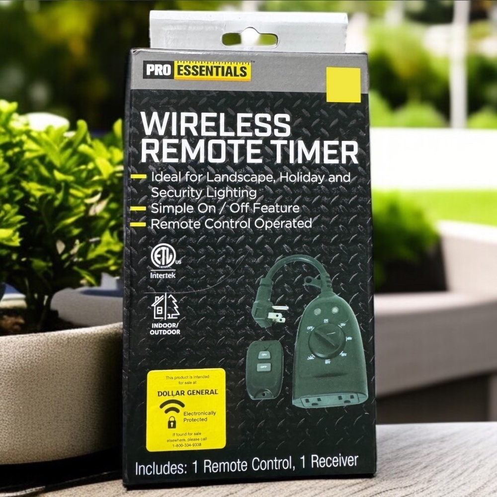 NEW Pro Essentials Wireless Remote Timer Holiday Landscape Lights
